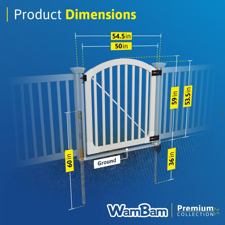 Plain Jane Vinyl Gate | WamBam Fence